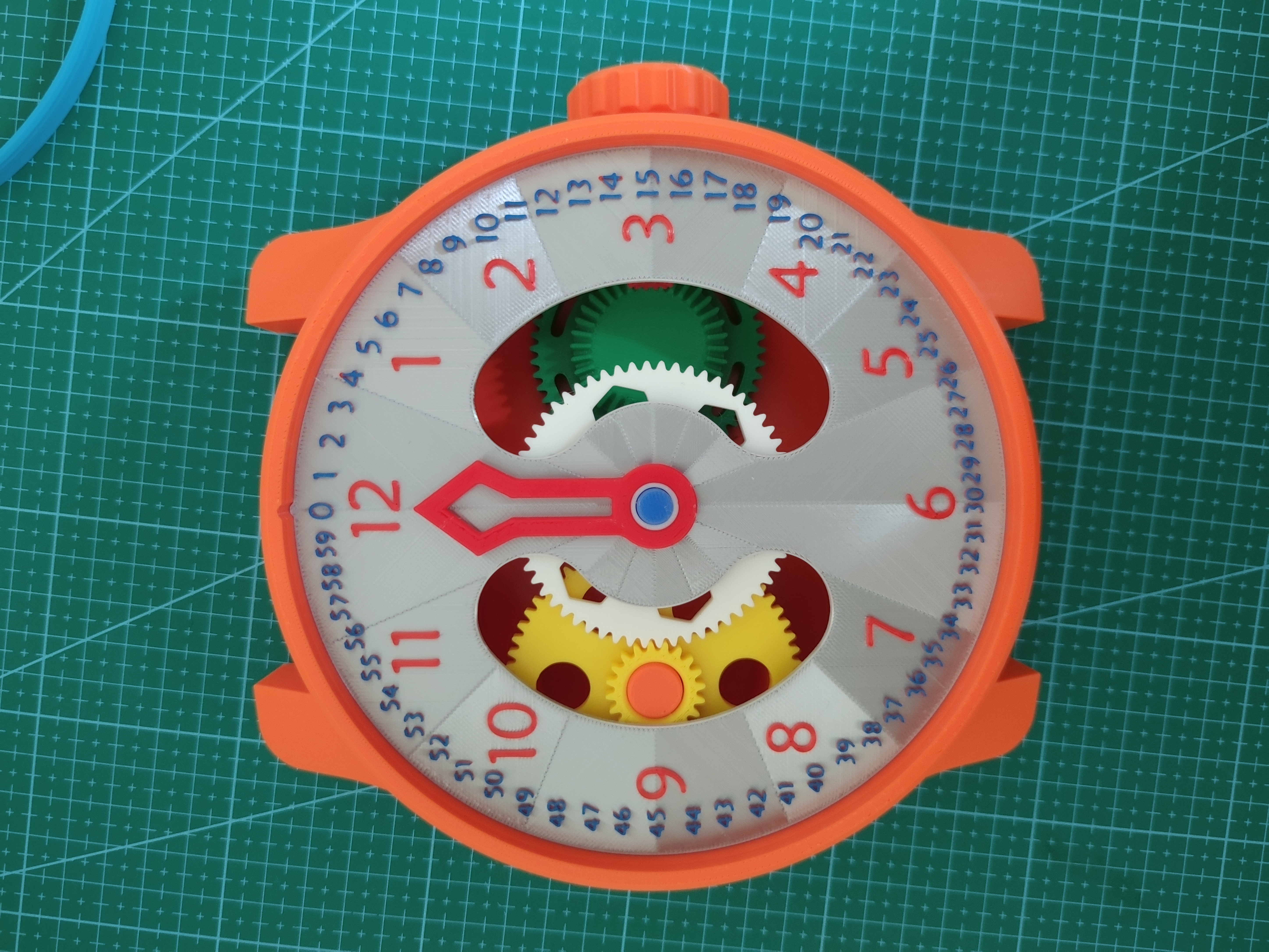 学习时钟教具（指针齿轮联动） - Makeronline - More Than Fun